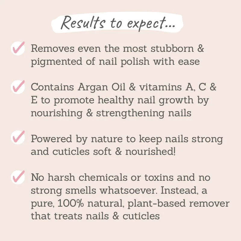 3-in-1 Nail Colour Remover with Pure Argan Oil