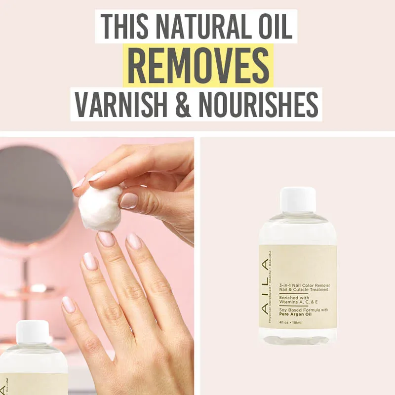 3-in-1 Nail Colour Remover with Pure Argan Oil