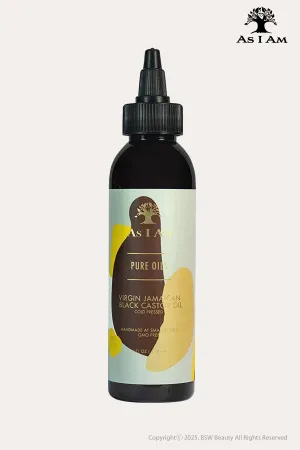 AS I AM PURE OILS VIRGIN JAMAICAN BLACK CASTOL OIL 4oz