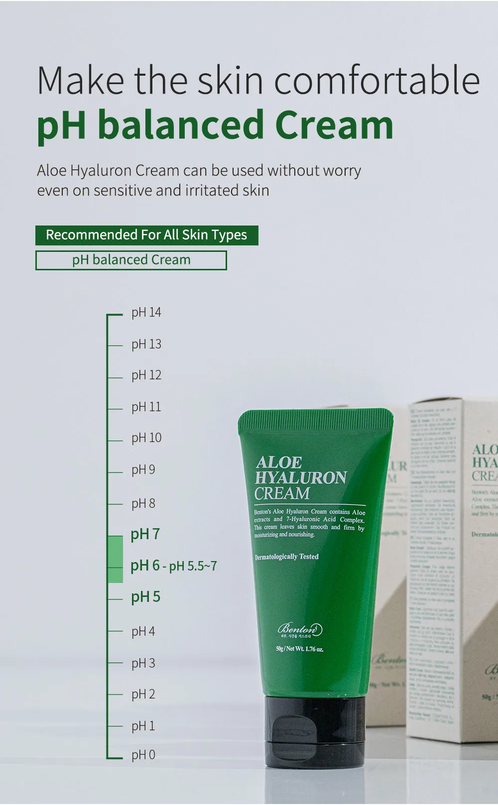 Benton Aloe Hyaluron Cream 50g