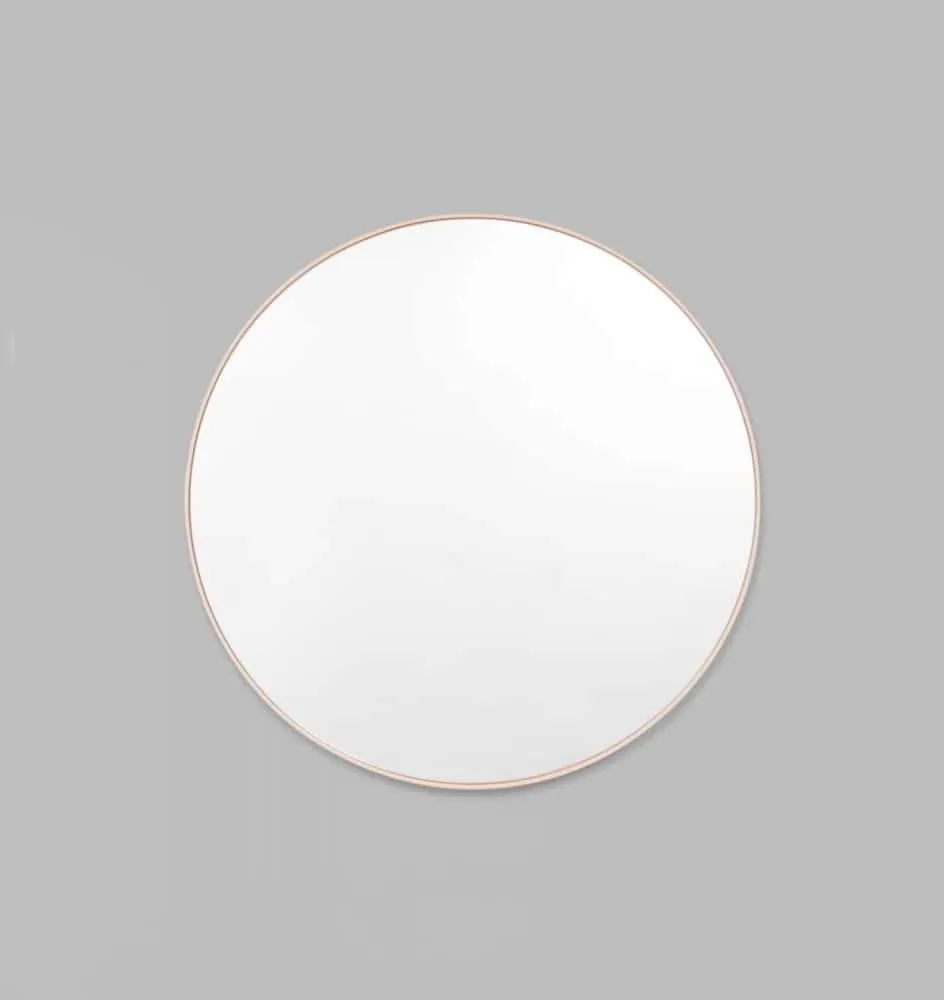 Bjorn Round Mirror - Powder 60cm