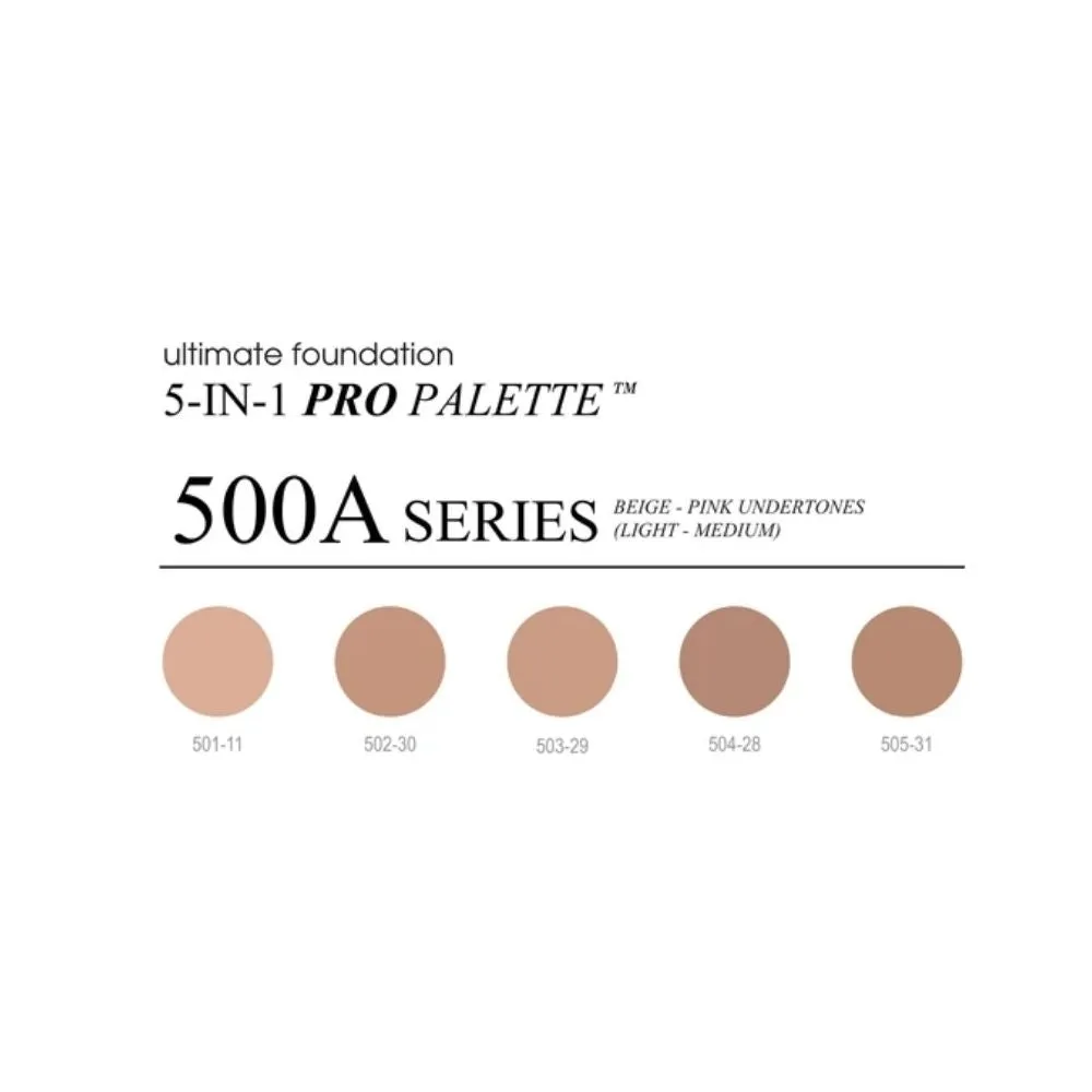 Cinema Secrets Ultimate Foundation 5 in 1 Pro Palette 500A Series