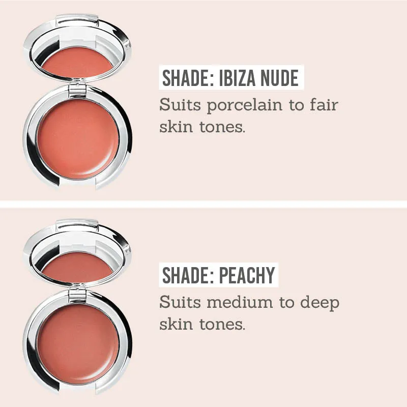 Cream Blush in 'Ibiza Nude' & 'Peachy'