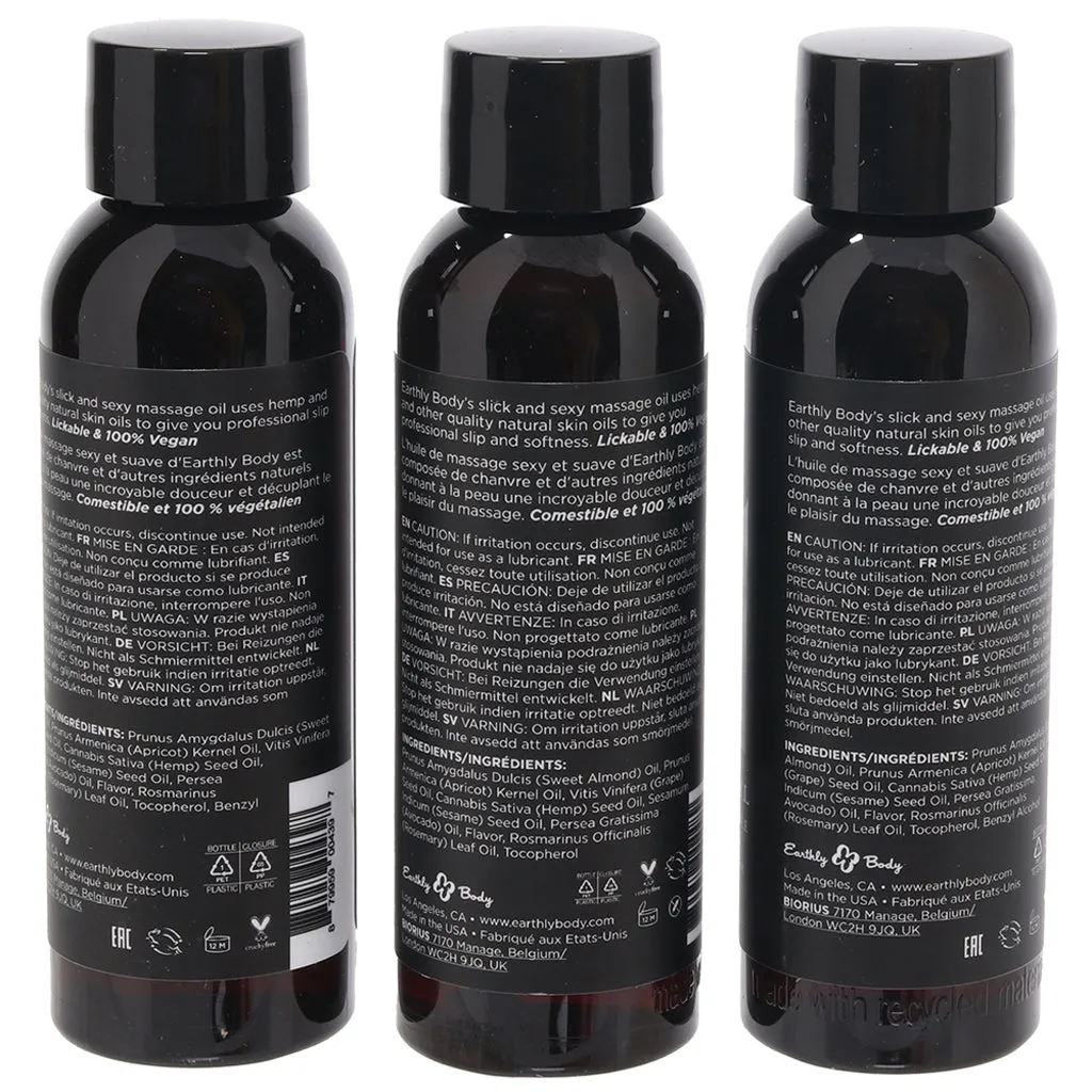 Edible Massage Oil Gift Set in Tropical