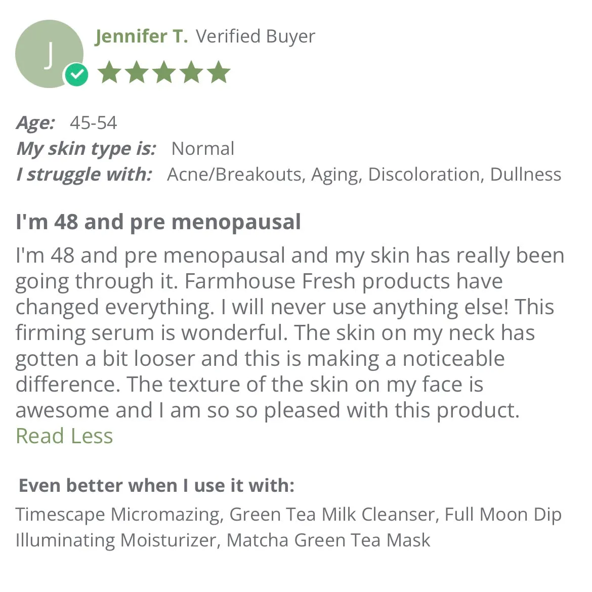 Farmhouse Fresh Flat Out Firm Hyaluronic Acid Peptide Firming Serum