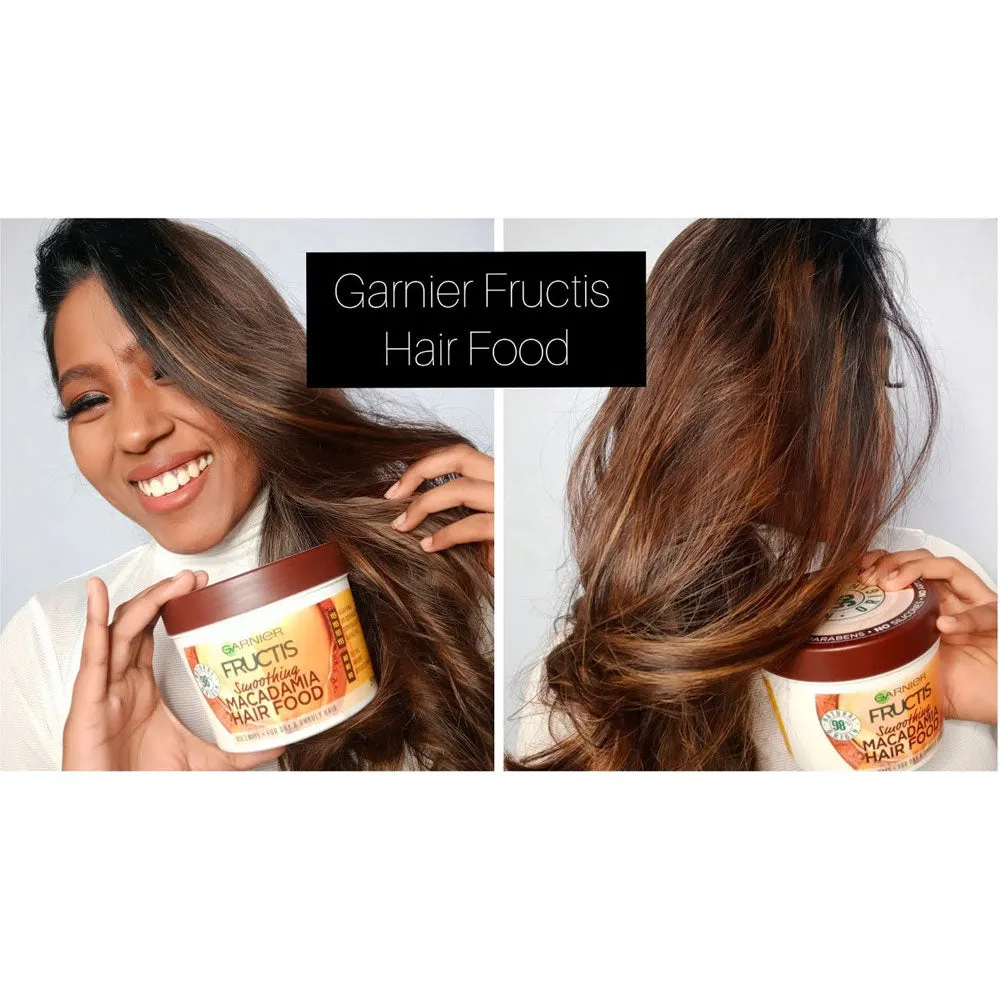 Garnier Fructis Hair Food Smoothing Macadamia 3-in-1 Mask Treatment 390ml