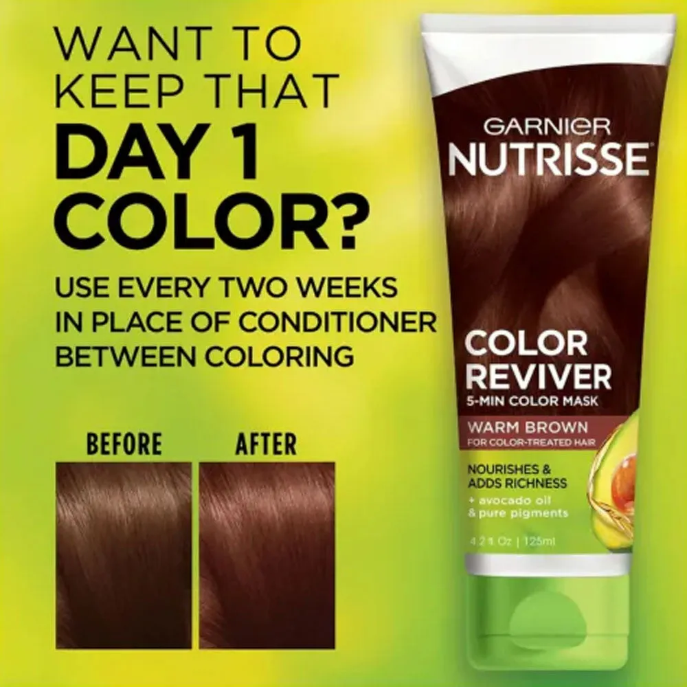 Garnier Nutrisse Color Reviver 5-Min Color Mask Warm Brown 125ml