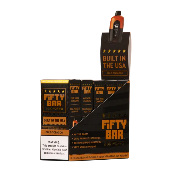 Gold Tobacco Fifty Bar 20K