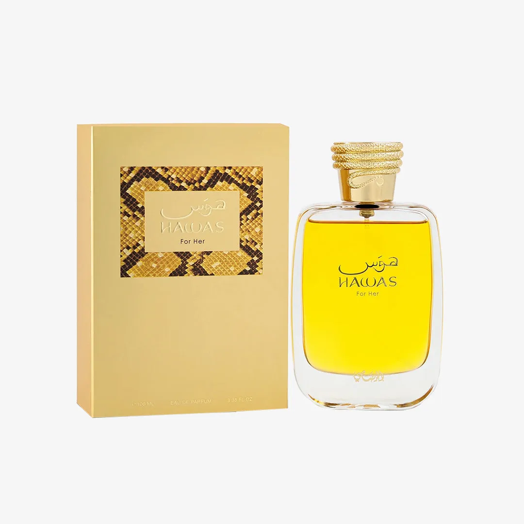 Hawas For Her by Rasasi Eau de Parfum Spray 3.4 oz