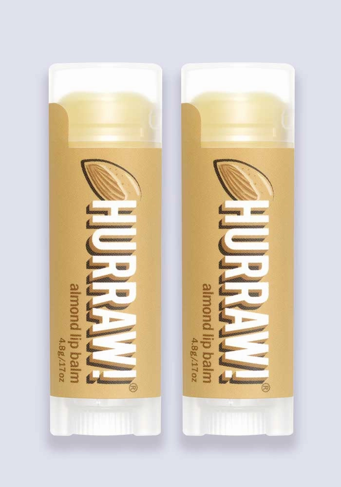 Hurraw Almond Lip Balm 4.3g (per stick) - 2 Pack
