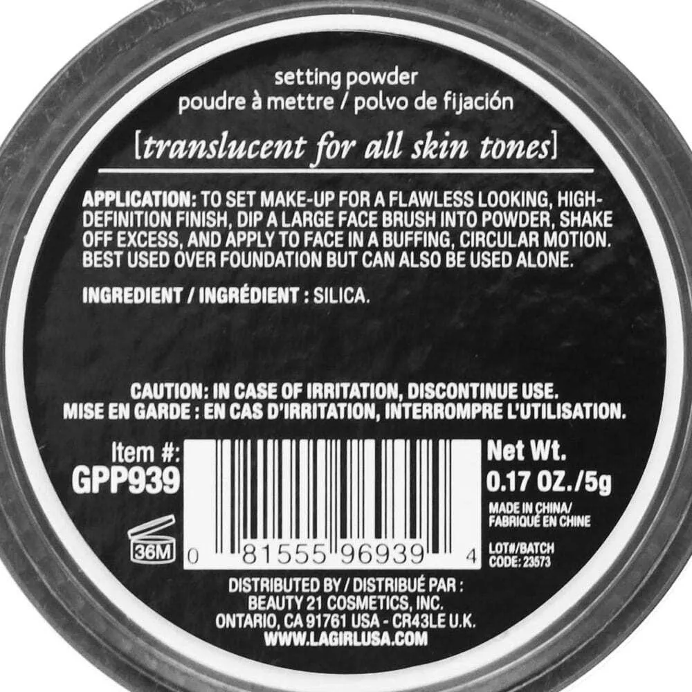 LA Girl Pro Setting Powder Translucent 5g