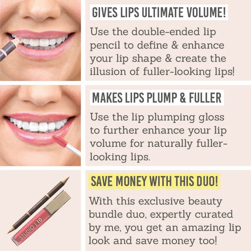 Lip Liner & Plumping Lip Gloss