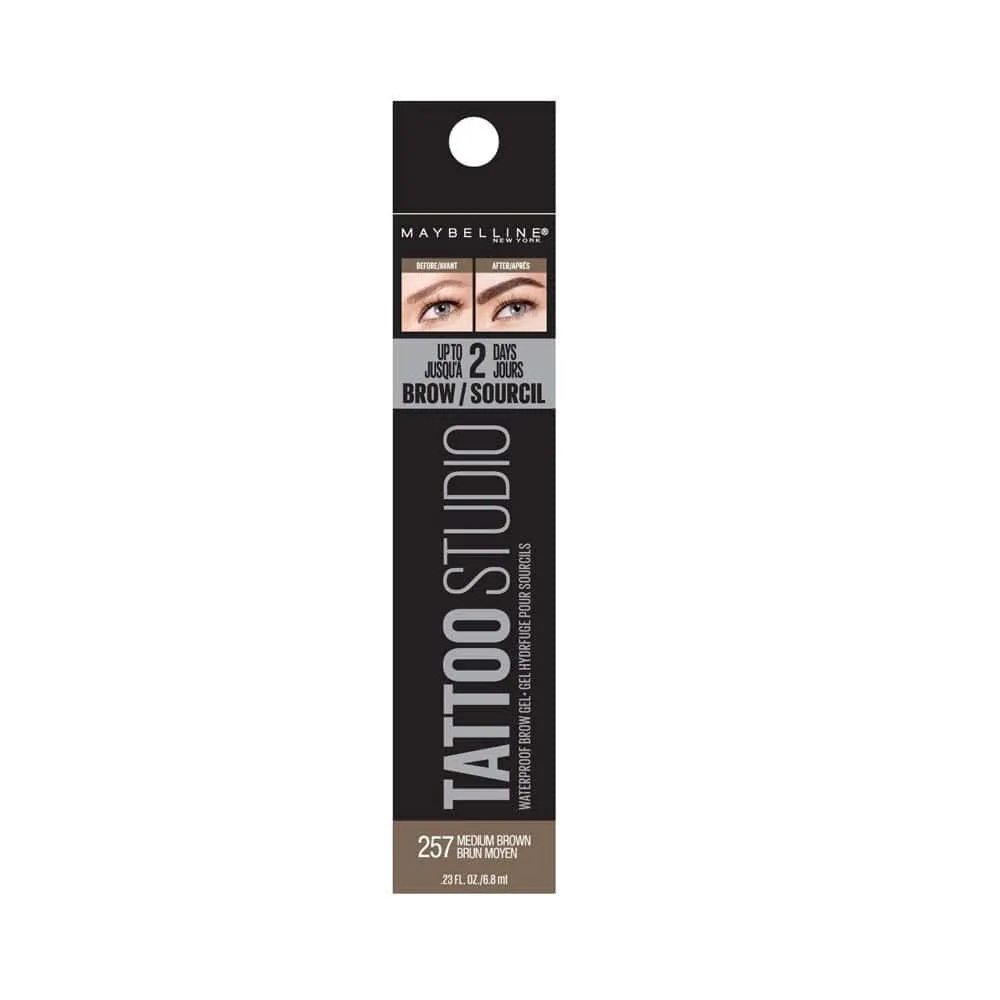 Maybelline Tattoo Studio Brow Gel 257 Medium Brown