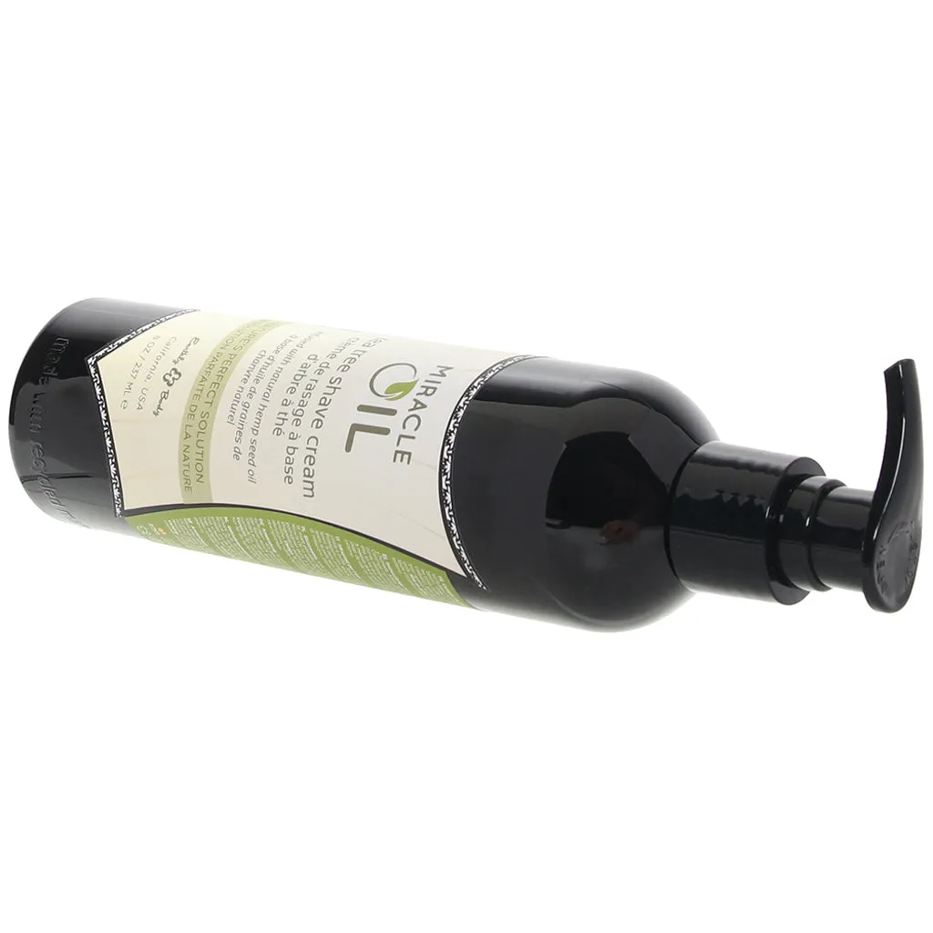 Miracle Oil Tea Tree Shave Cream in 8oz/237ml