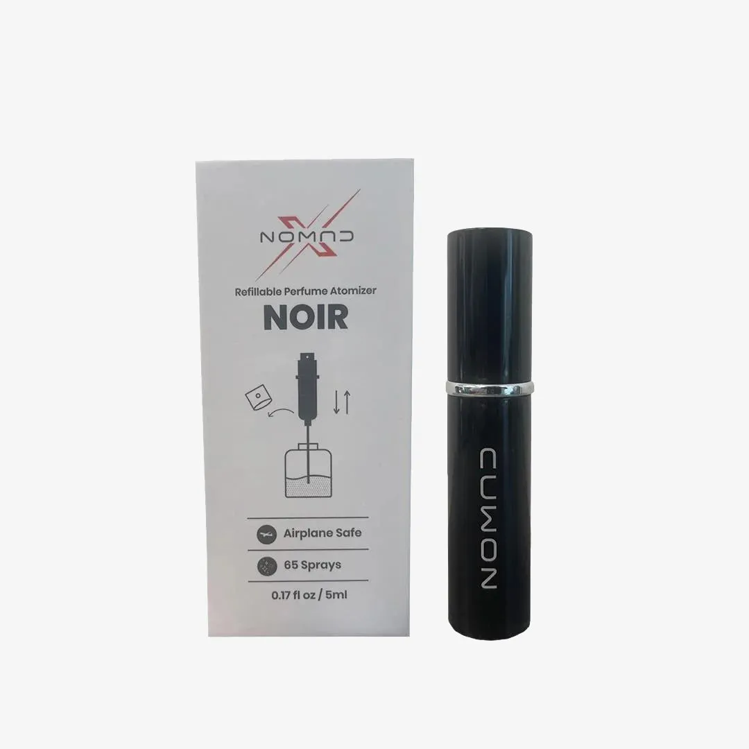 NomadX Noir (Black) Refillable Perfume Atomizer 5ml