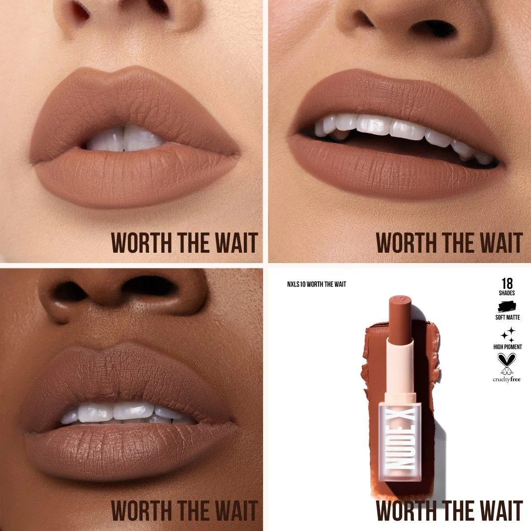 Nude X Soft Matte Lipstick