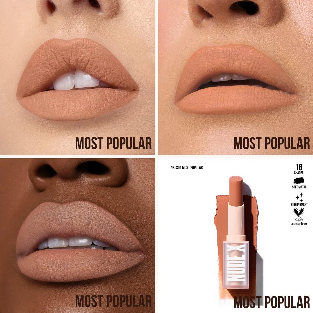 Nude X Soft Matte Lipstick