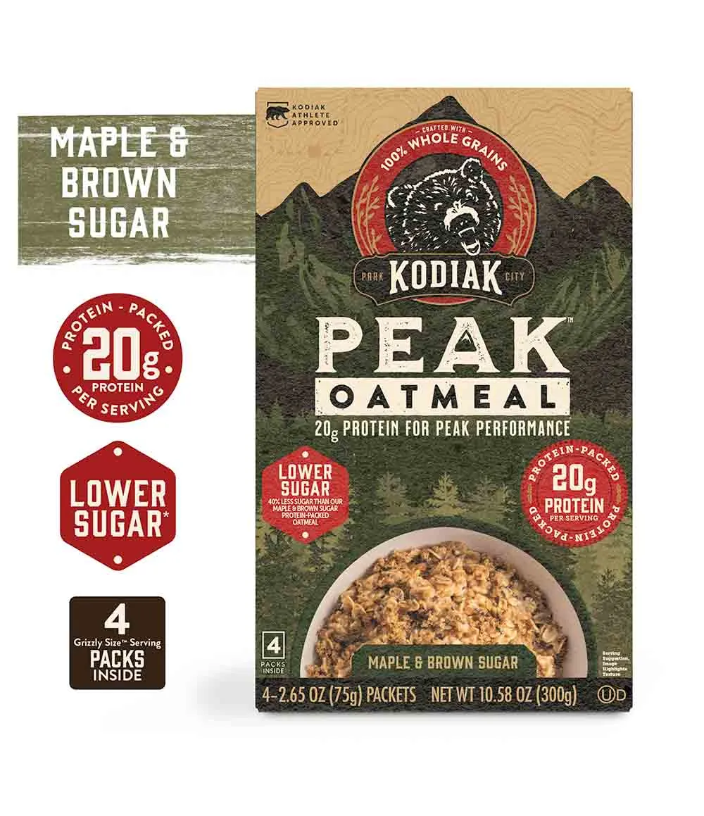PEAK Oatmeal Maple & Brown Sugar