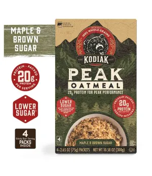 PEAK Oatmeal Maple & Brown Sugar