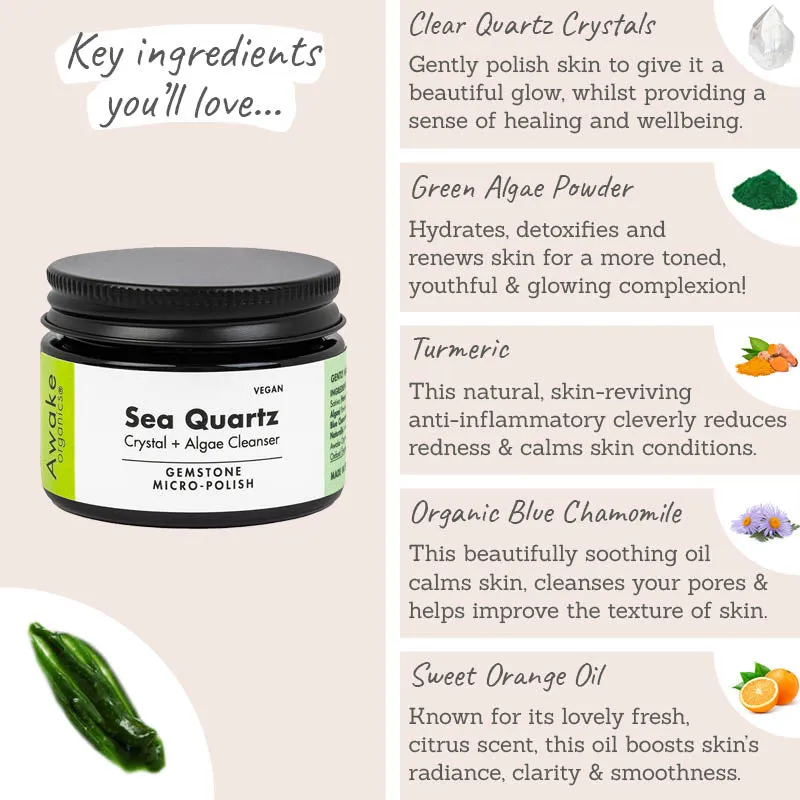 Sea Quartz Crystal Algae Cleanser