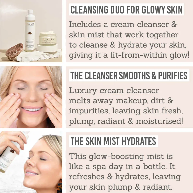 Smooth & Hydrate Cream Cleanser & Hydrating Skin Mist Duo