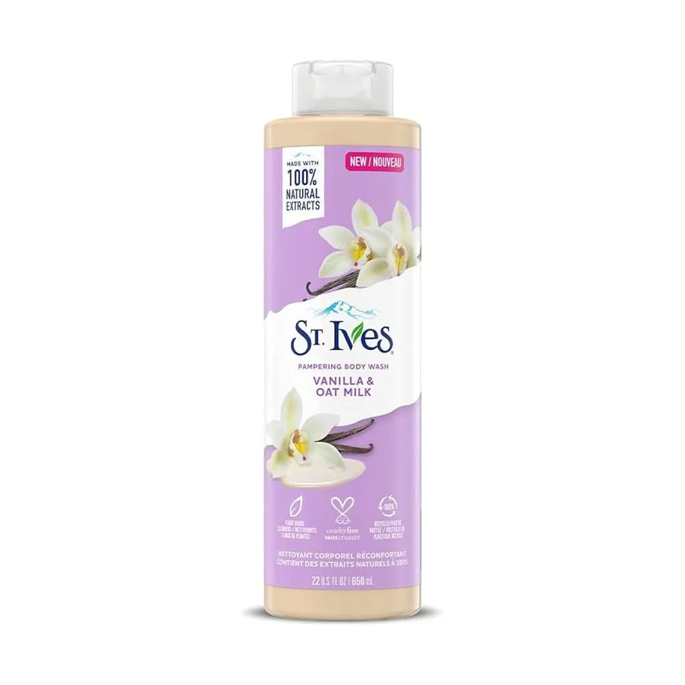 St Ives Pampering Body Wash Vanilla & Oat Milk 650ml
