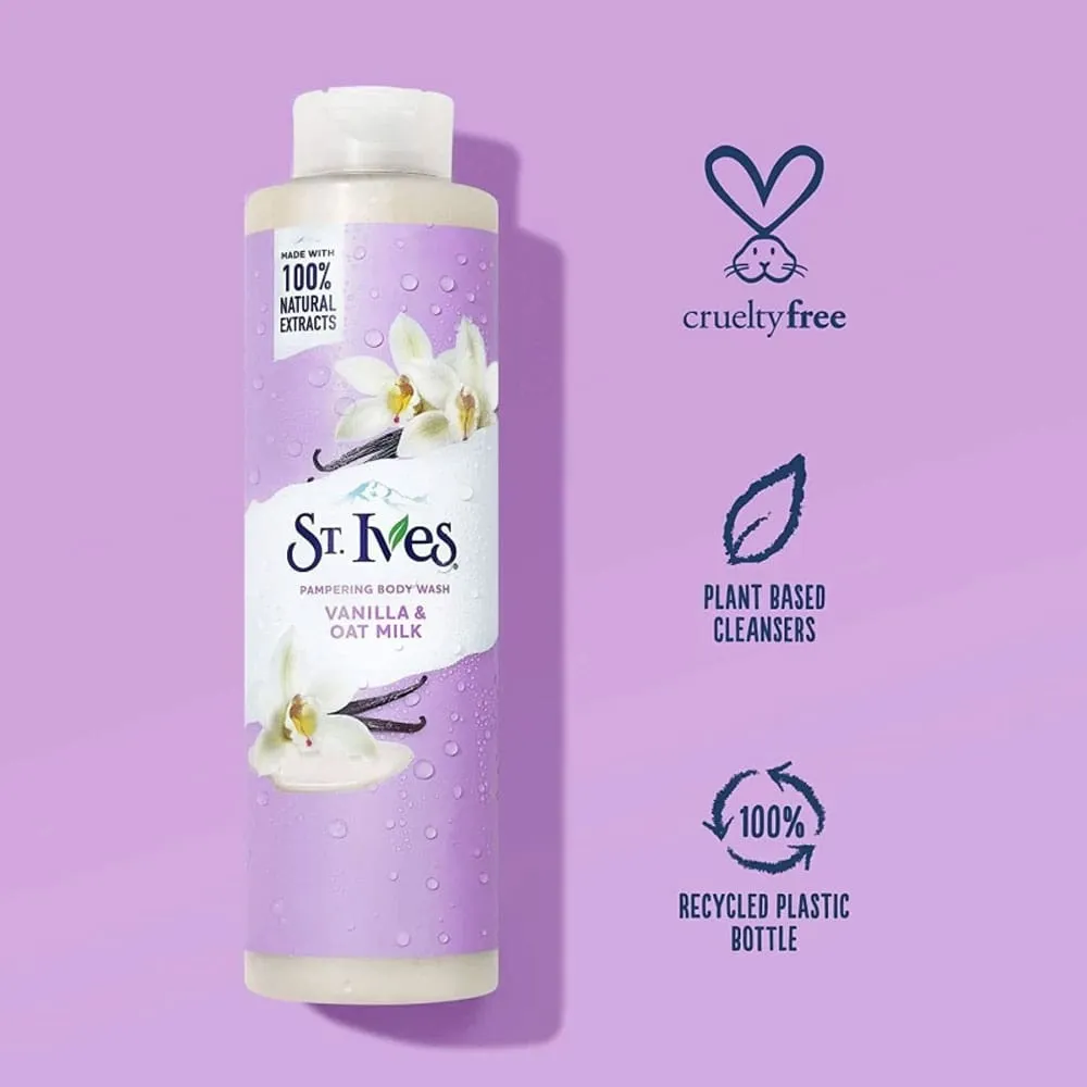 St Ives Pampering Body Wash Vanilla & Oat Milk 650ml