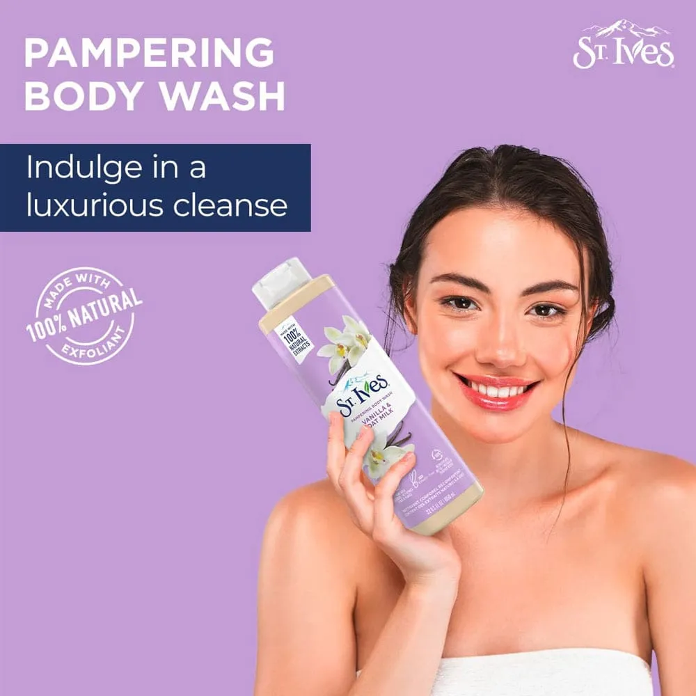 St Ives Pampering Body Wash Vanilla & Oat Milk 650ml
