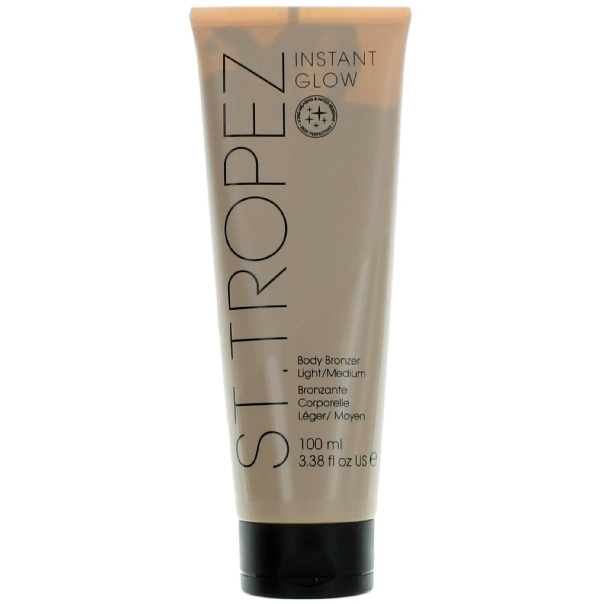 St. Tropez Unisex Face and Body Bronzer - Instant Glow Light Medium, 3.3 oz