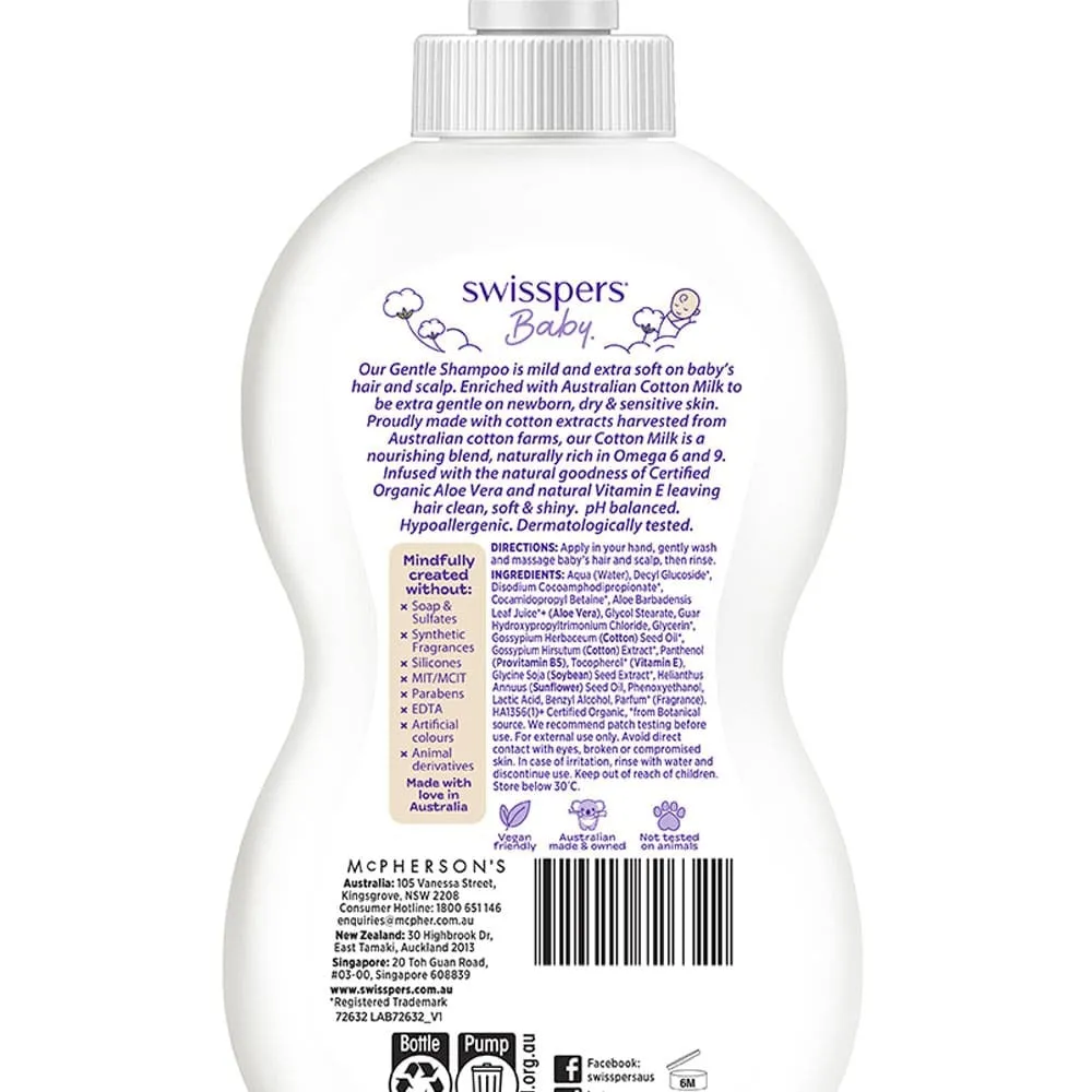 Swisspers Baby Gentle Shampoo 500ml