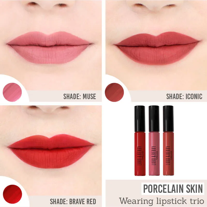 Timeless Kissproof Lipstick Trio