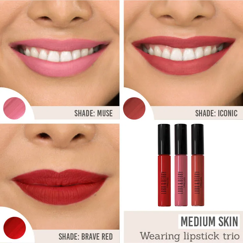 Timeless Kissproof Lipstick Trio
