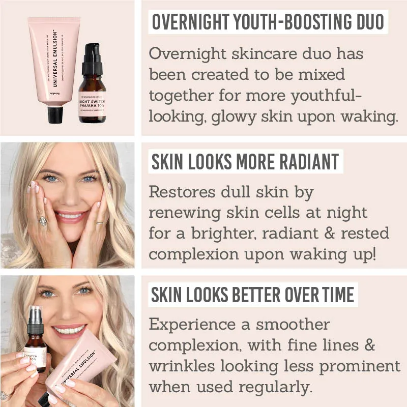 Universal Emulsion & Night Switch PHA/AHA 10% Duo