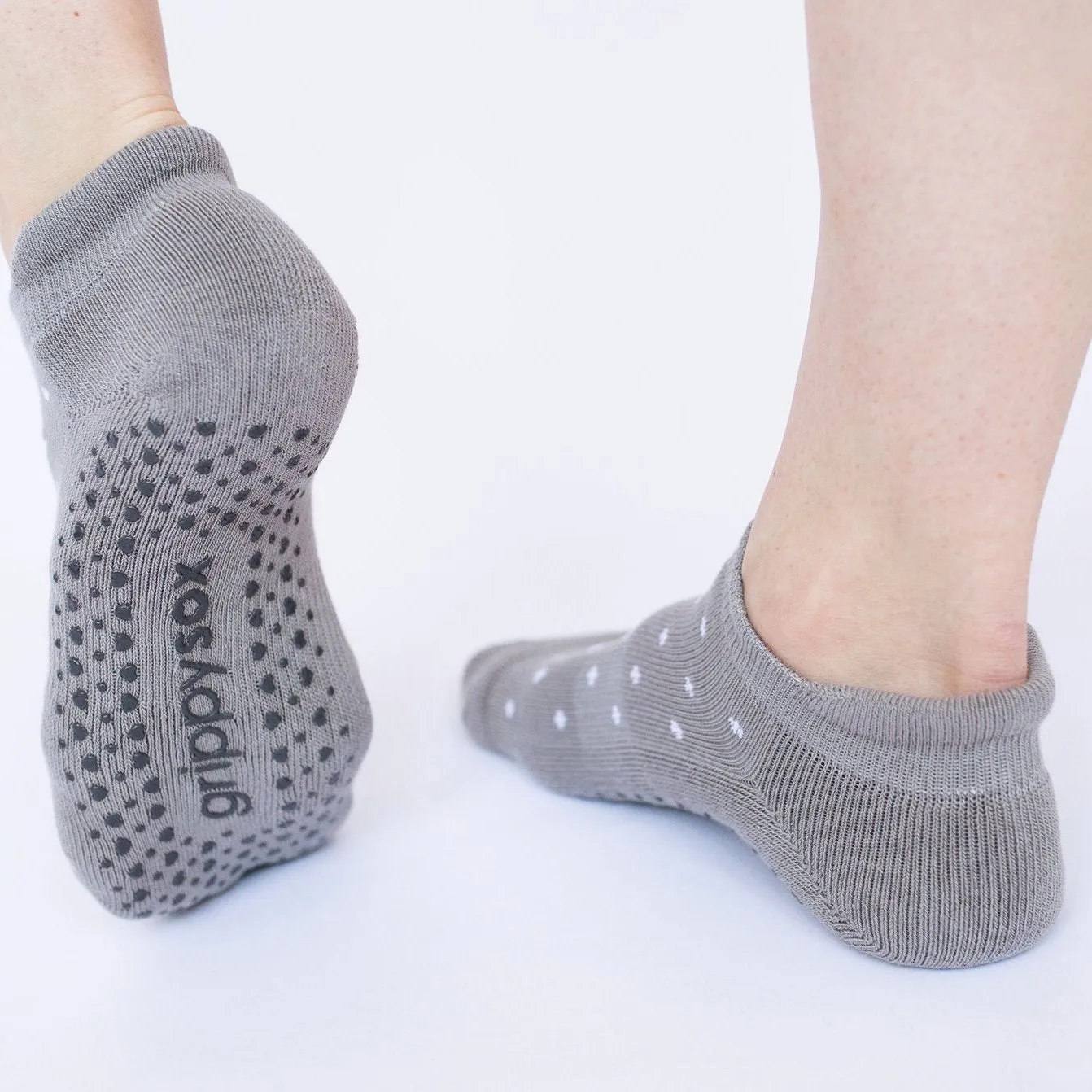 White Dot Grip Socks